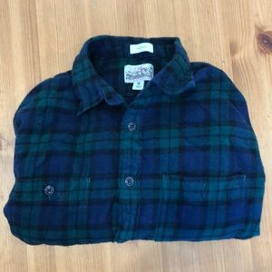 J Crew mid-weight flannel shirt. Classic. Medium. Double brushed. 2021.